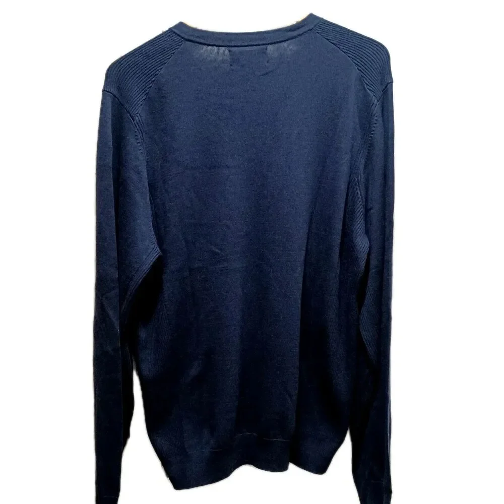Kenneth Cole Men's Blue NWT Awareness V-neck  Pullover Sweater Size XXL